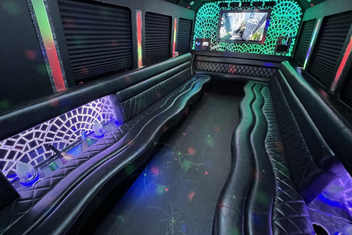 Bloomington Limo Bus Interior