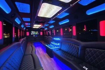 Bloomington Limousine Bus Interior