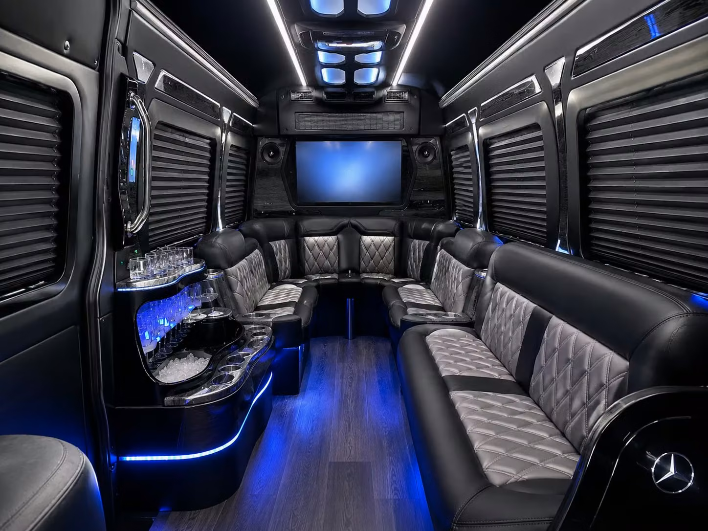 bloomington sprinter van rental with driver