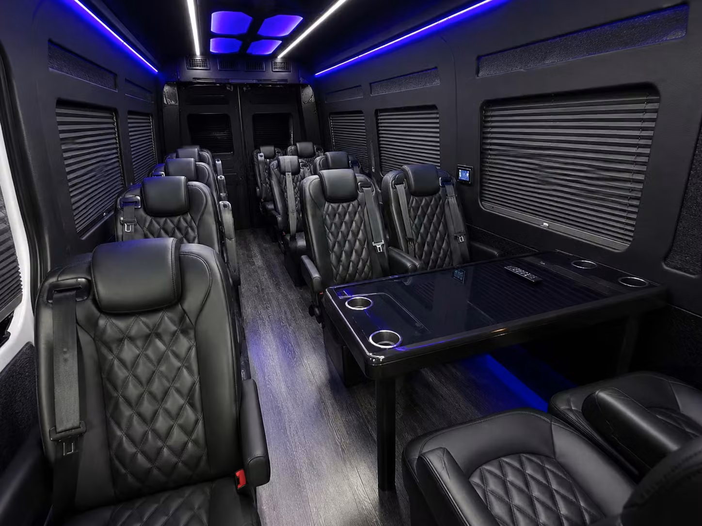 sprinter van with driver inside